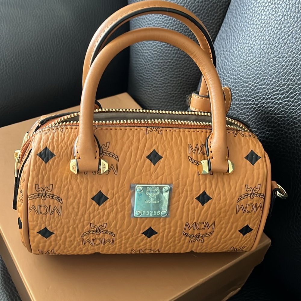 MCM mini BOSTON BAG IN VISETOS - Picture 6 of 7